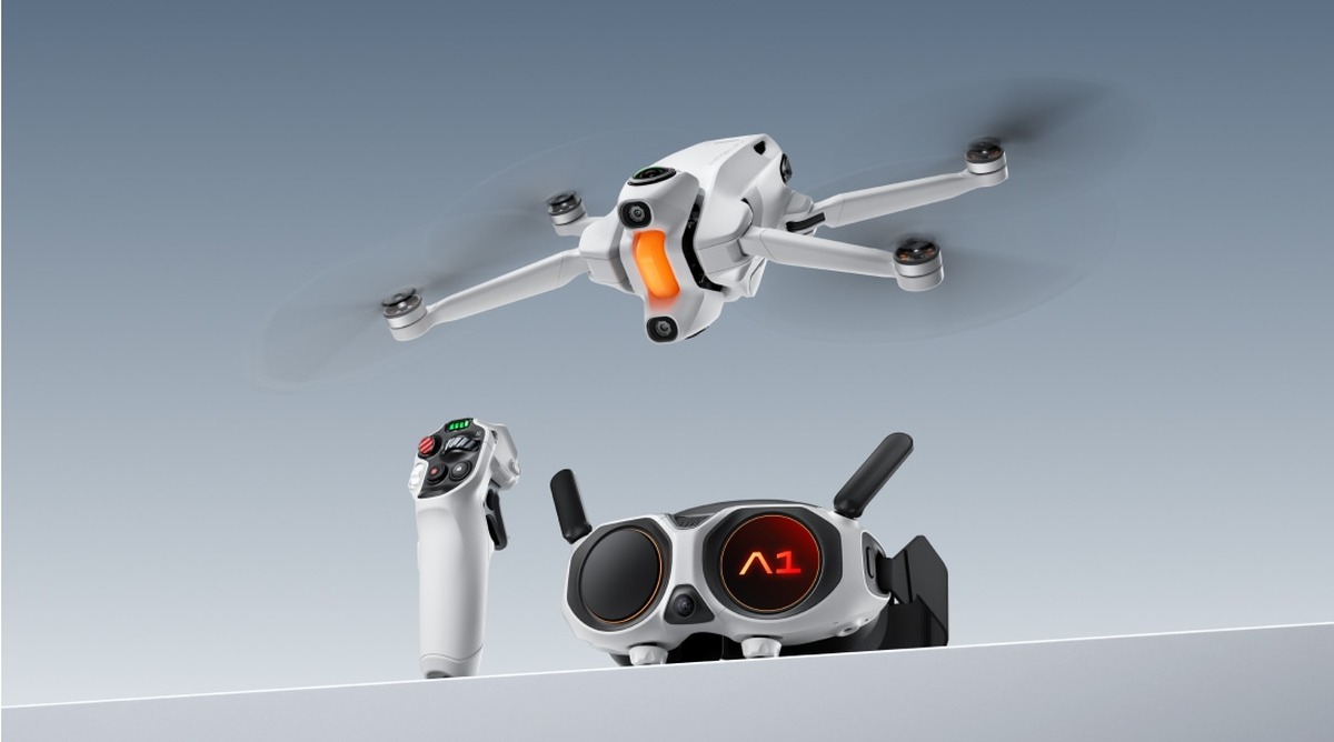 Antigravity A1 360 drone with controller and FPV goggles