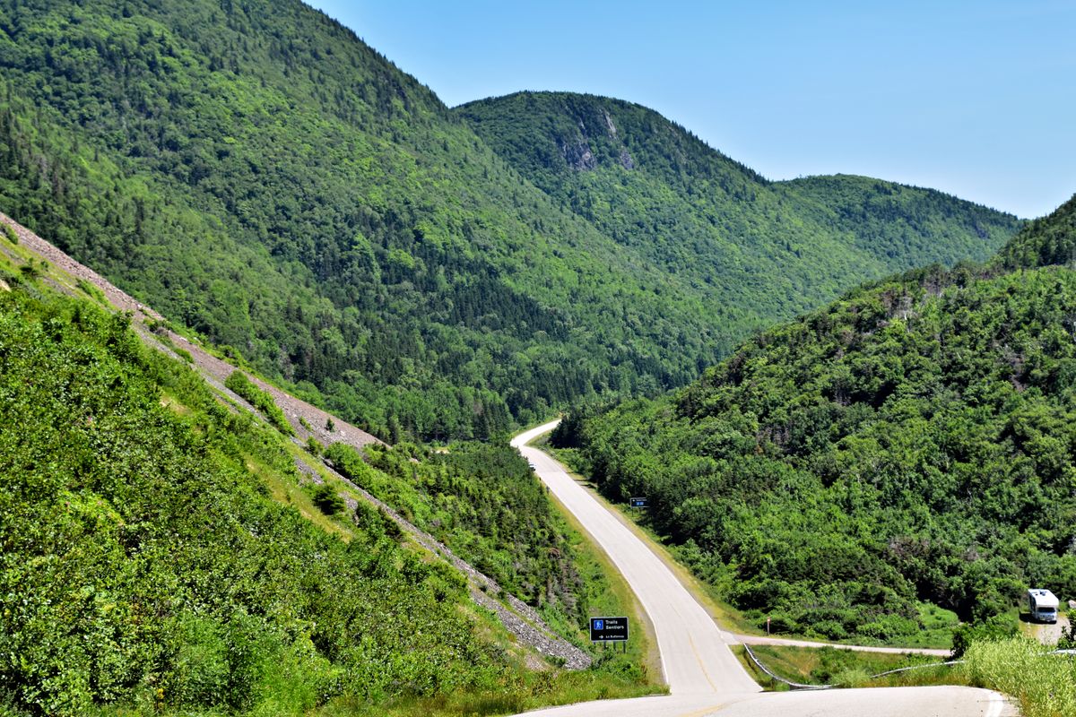 Scenic Atlantic Canada motorcycle road