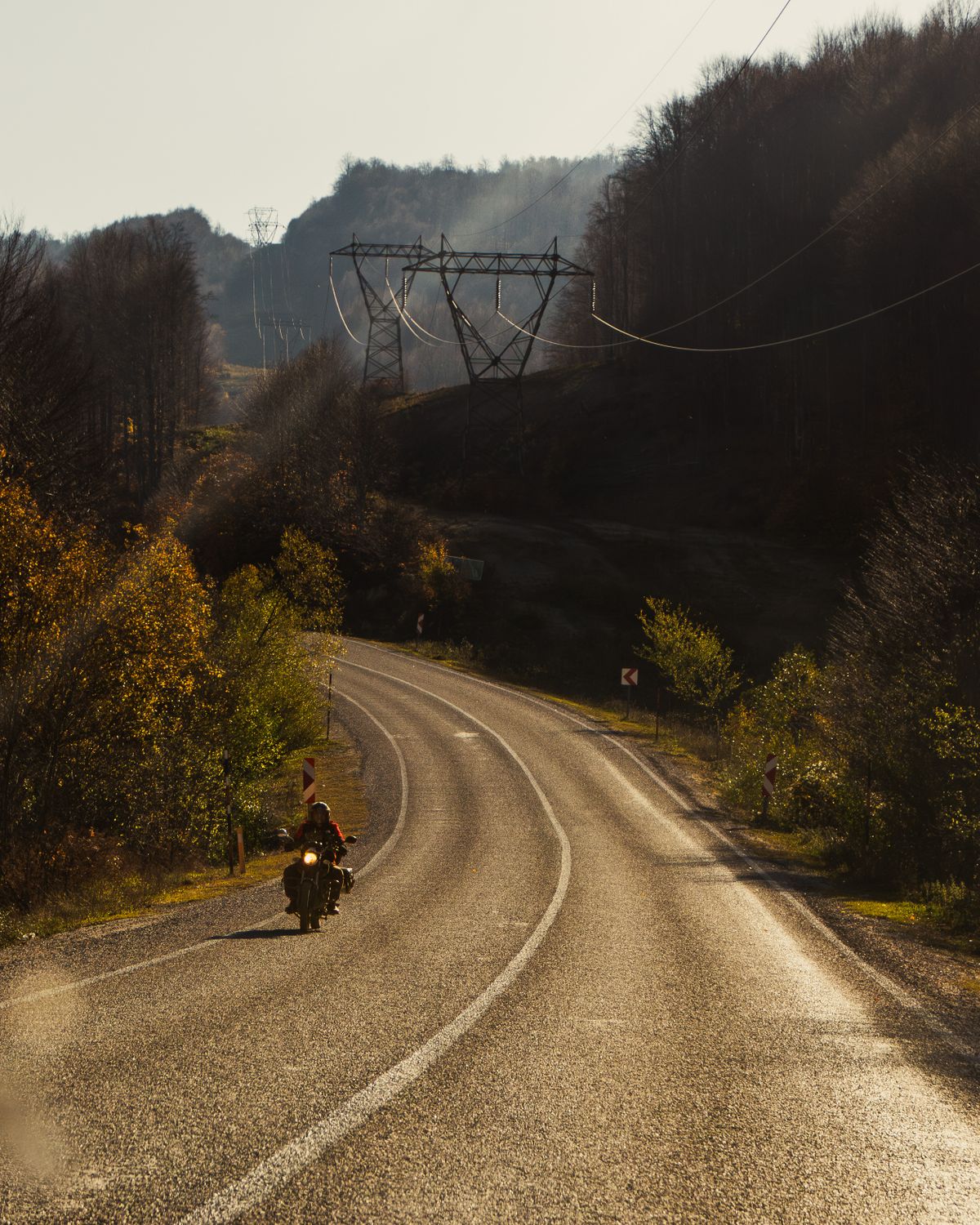 Motorcycle touring road Atlantic Canada
