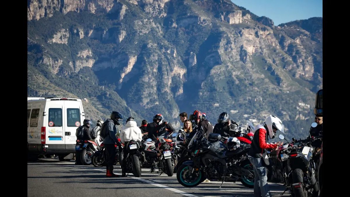 Group of Indian touring motorcycles at Horseshoe Valley Resort for ECIC 2026