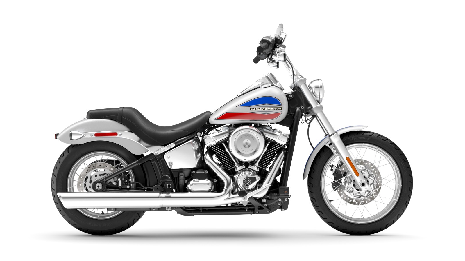 Classic Harley-Davidson cruiser motorcycle parked on a street, representing the 2026 Super Glide limited edition