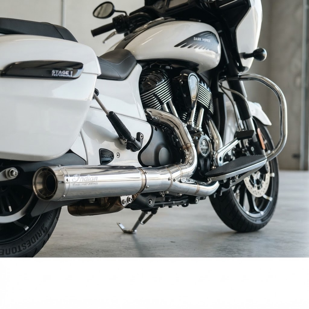 Indian Pursuit Stage 1 Exhaust Upgrade