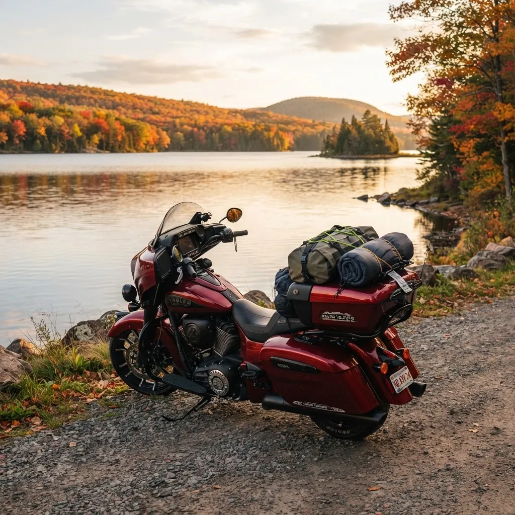 Motorcycle touring packing checklist gear laid out