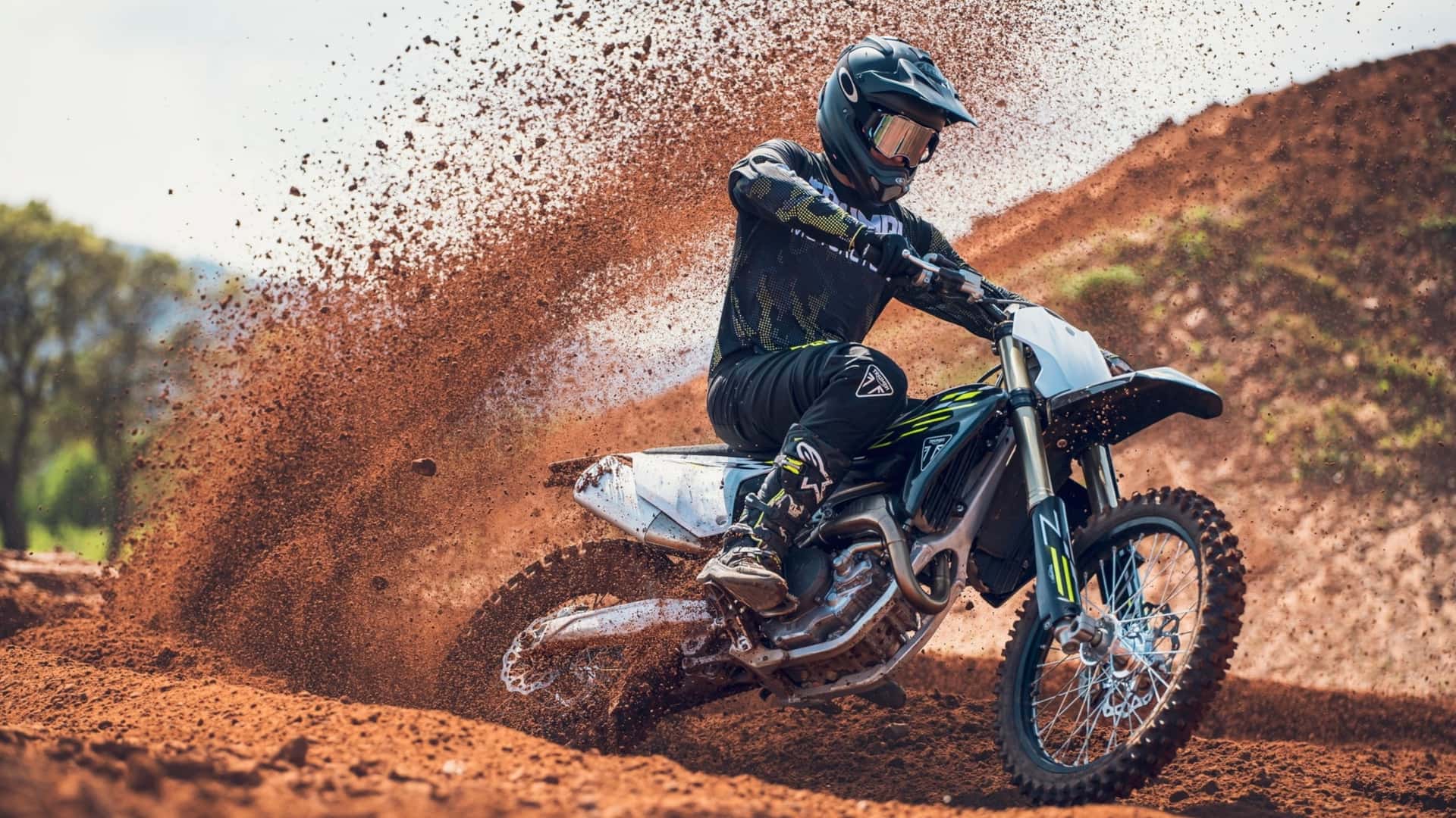 Triumph TF 450 off-road motorcycle subject to cylinder head recall