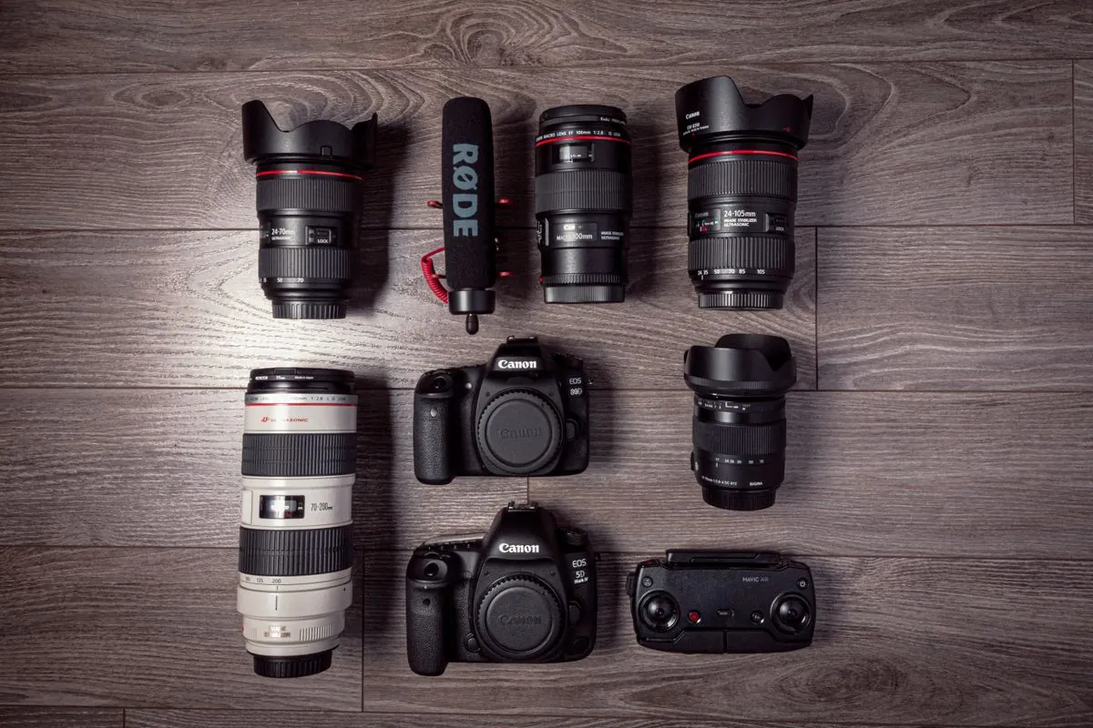 Action camera accessories and kit