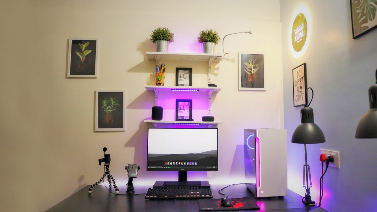 Budget Desk Setup