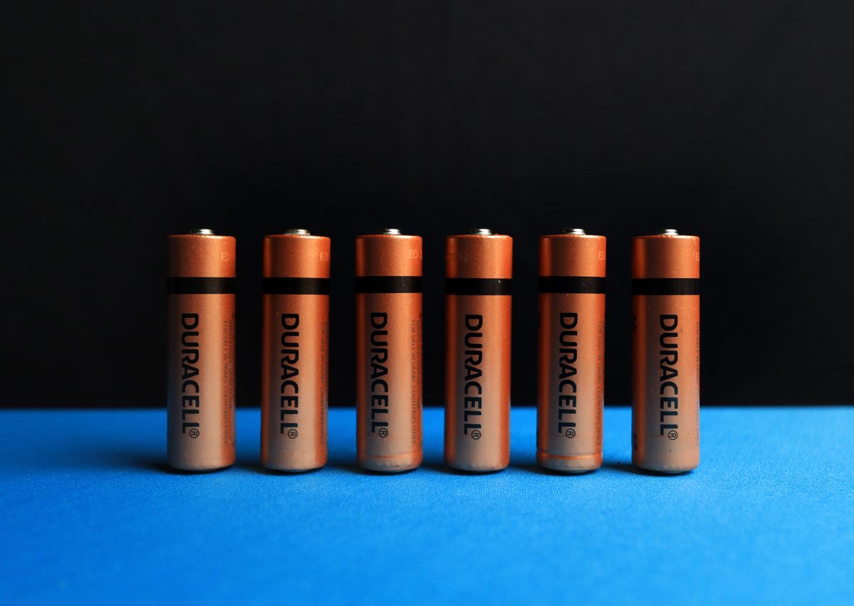 Row of AA batteries for smart home devices