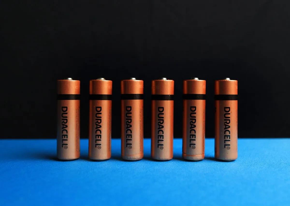 Row of AA batteries for smart home devices
