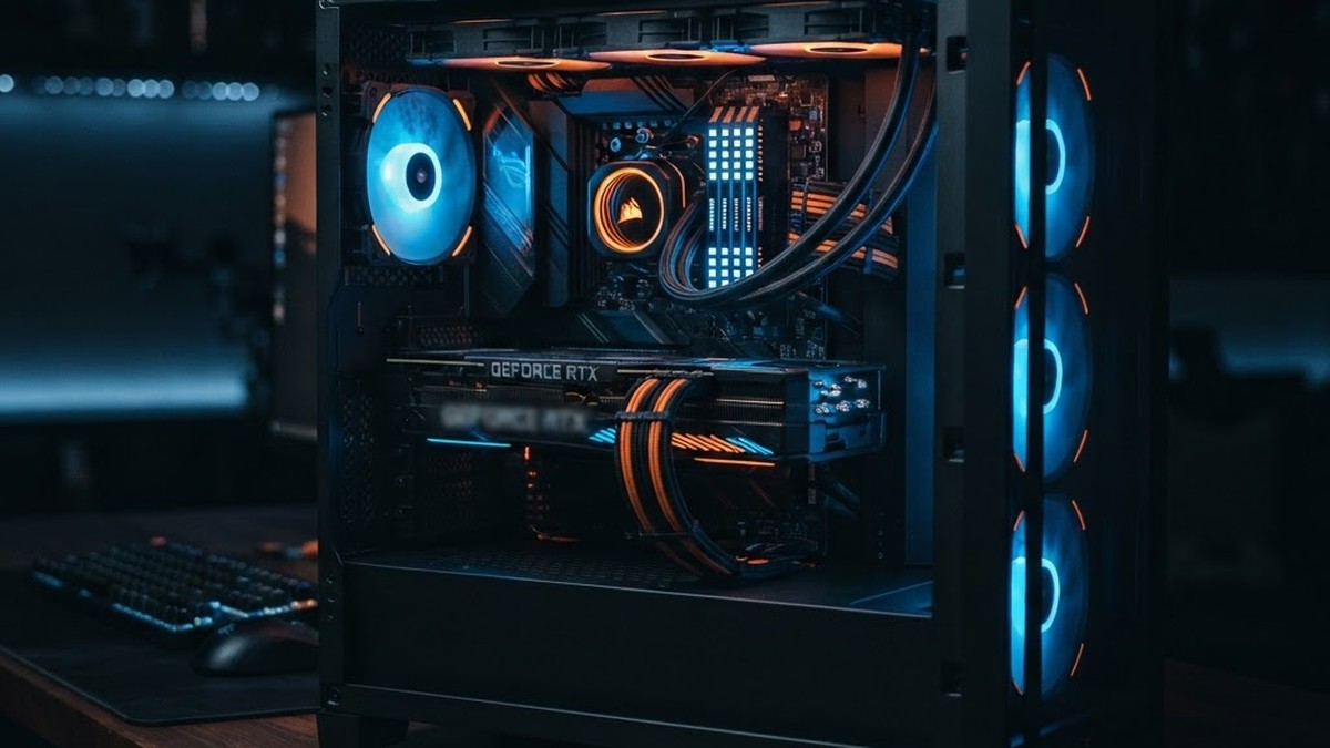 Gaming PC with GPU visible representing upgrade decisions
