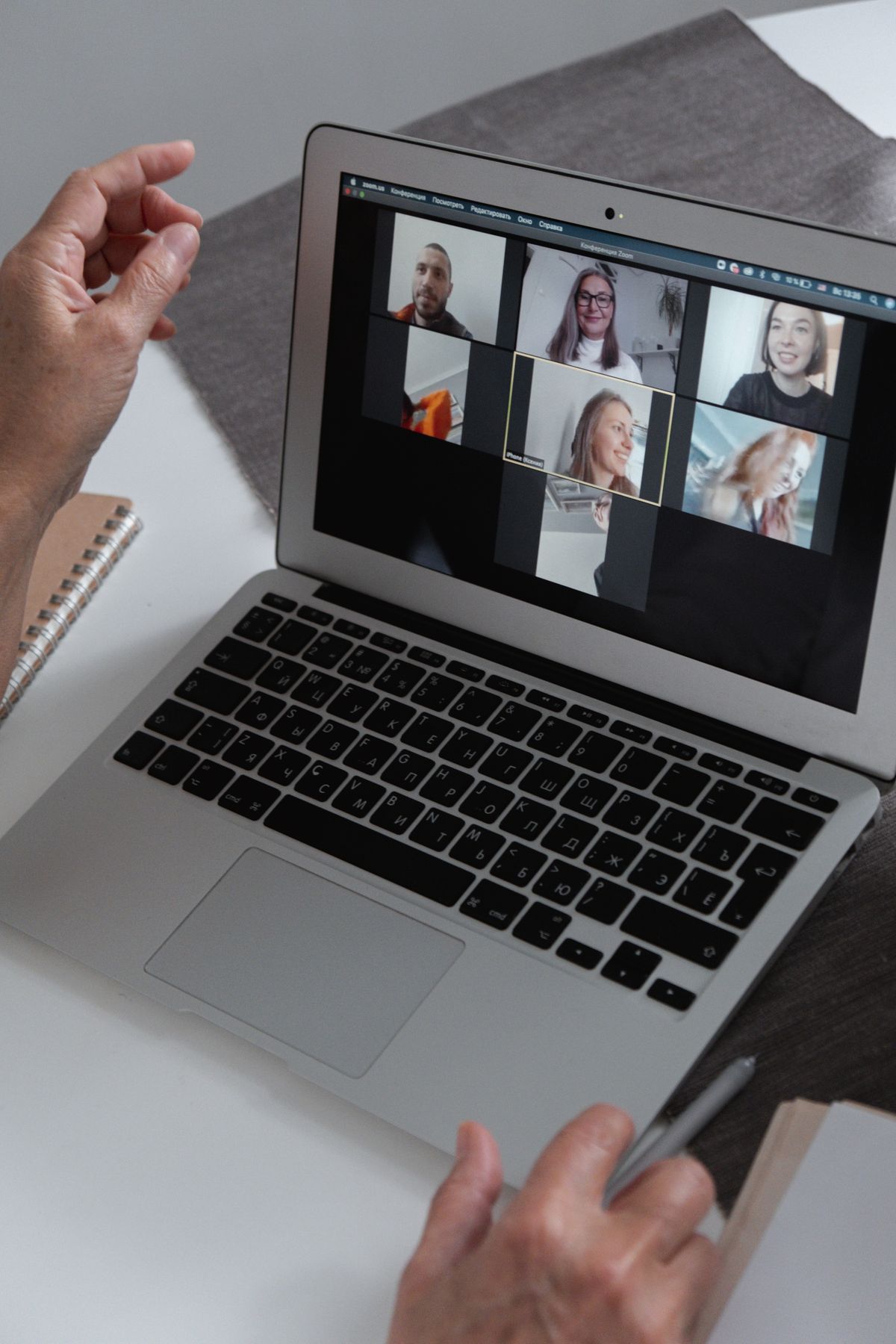 Webcam setup for home office video calls