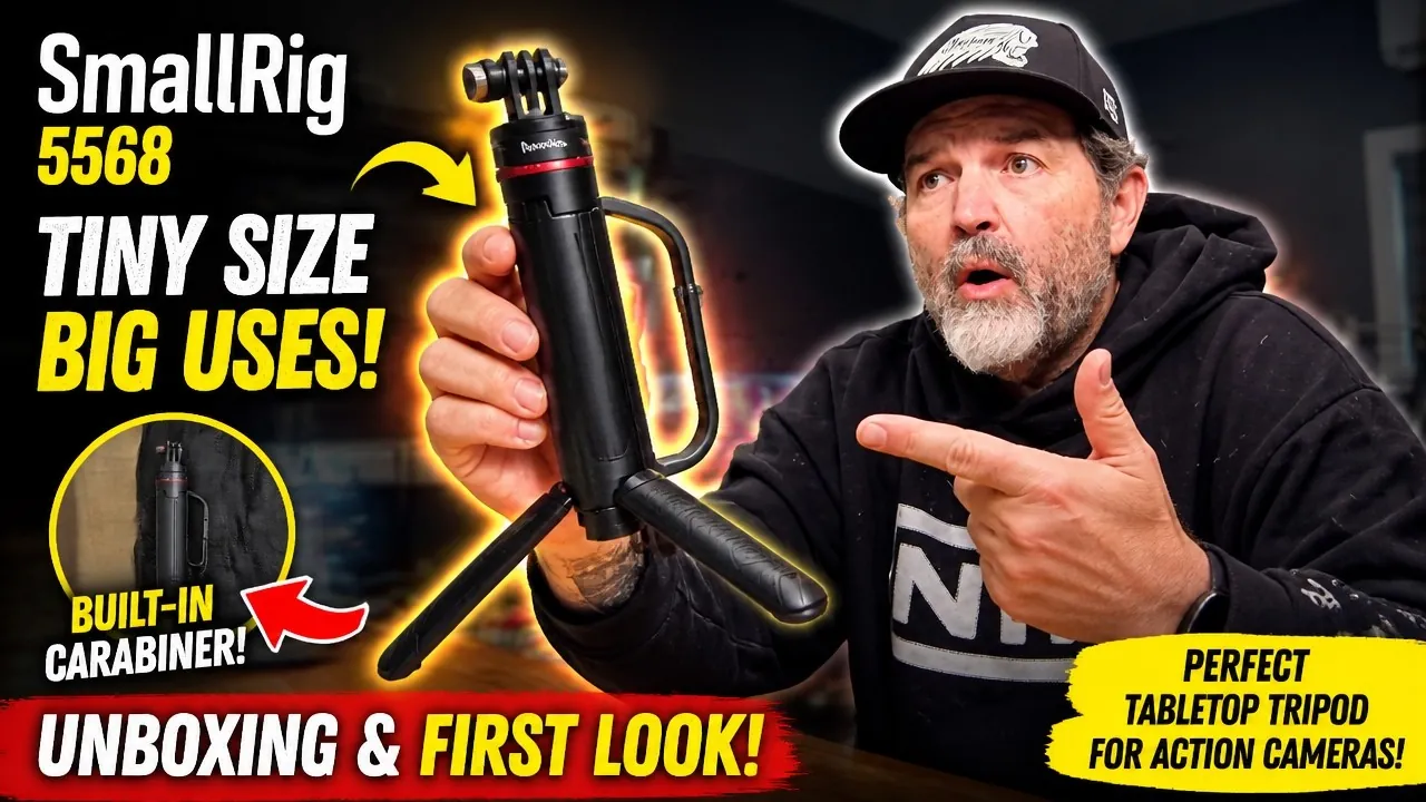 SMALLRIG Portable Action Camera Tripod in Carabiner Shape