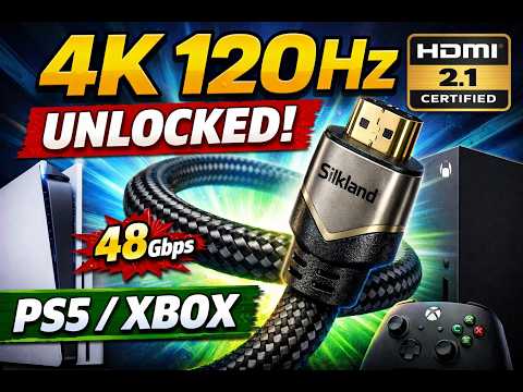 Best HDMI 2.1 Cable for PS5 & Xbox? Silkland 48Gbps Review