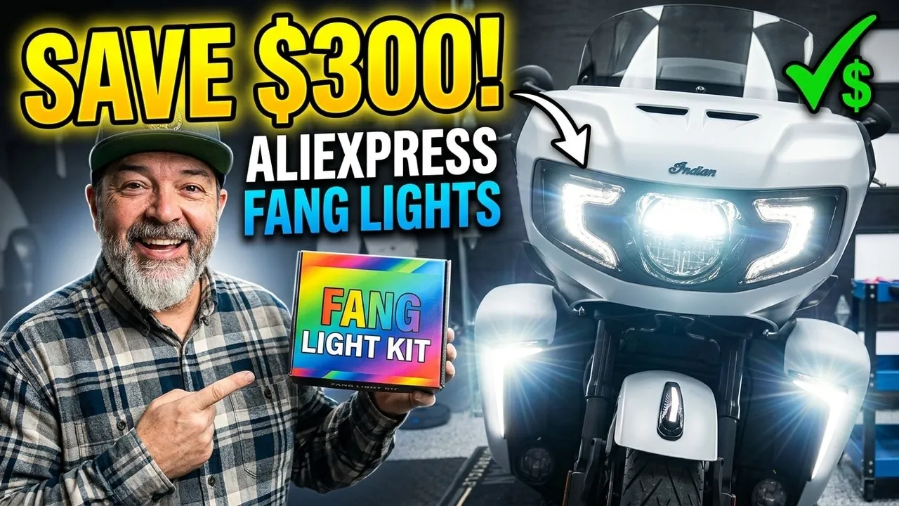 I Saved $300 on Fang Lights! AliExpress Fang Light Install o — Greg Toope motorcycle video