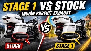 Indian Pursuit Stage 1 Exhaust vs Stock – Sound Comparison & Honest Review