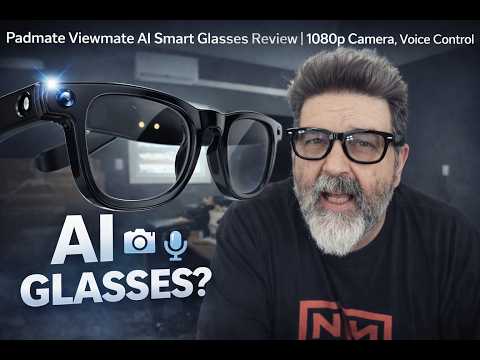 Padmate Viewmate AI Smart Glasses Review | 1080p Camera, Voi